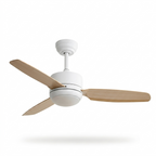 Perla | Ventilateur de plafond design LED intégrée, télécommande, 107 cm