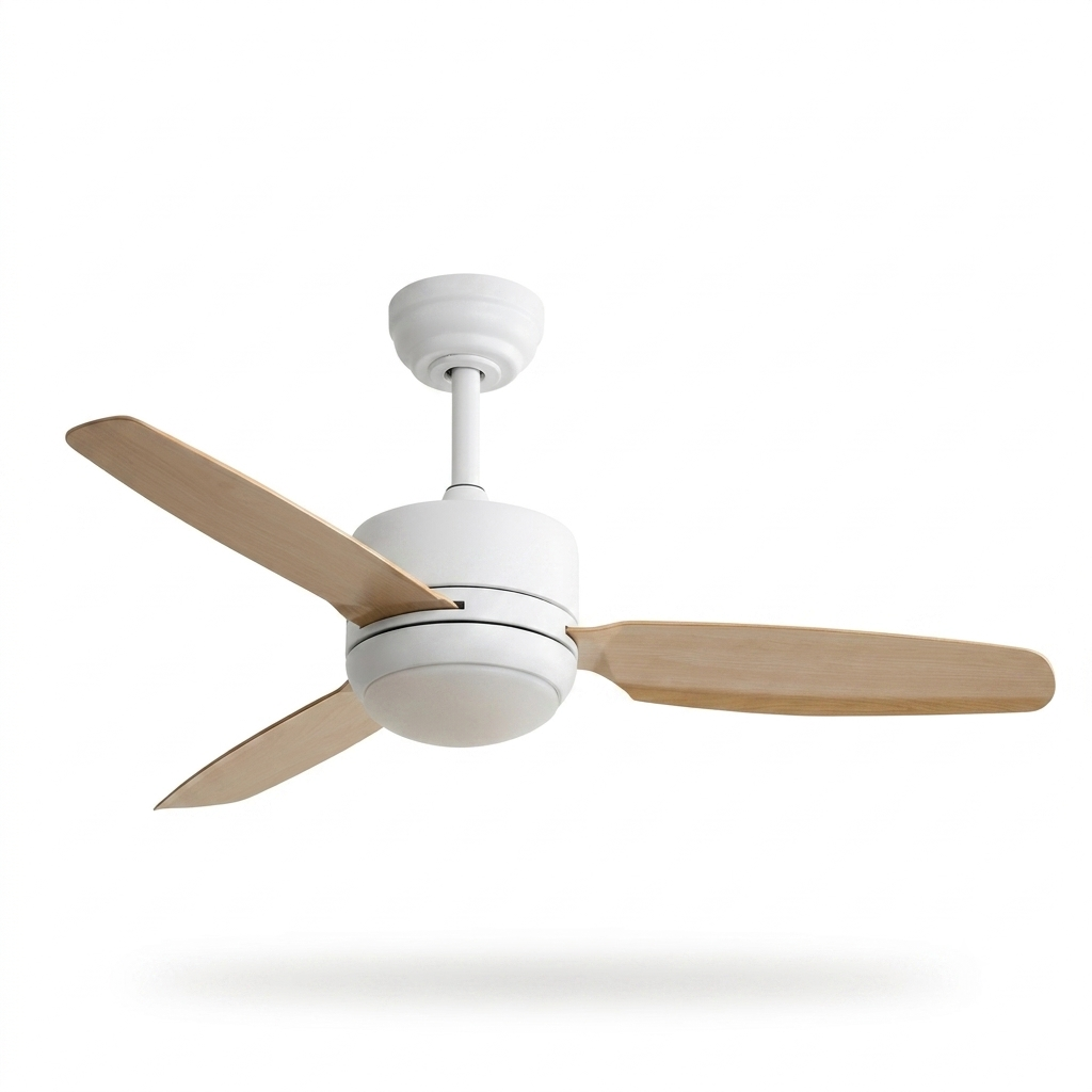 Perla | Ventilateur de plafond design LED intégrée, télécommande, 107 cm