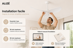 Riviera | Ventilateur de plafond design télécommande, 97 cm