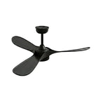 Corvo | Ventilateur de plafond vintage noir et ABS noir, LED intégrée