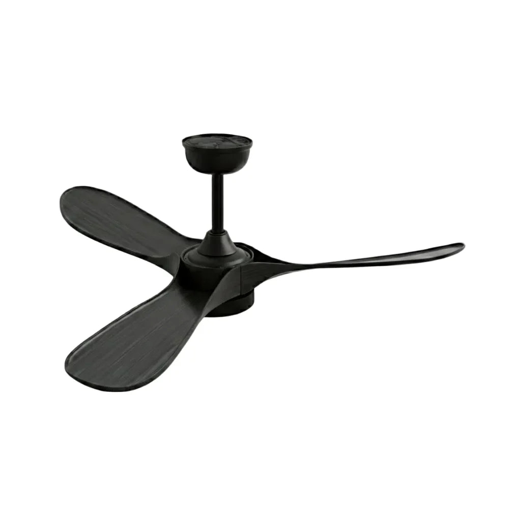 Corvo | Ventilateur de plafond vintage noir et ABS noir, LED intégrée