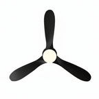 Corvo | Ventilateur de plafond vintage noir et ABS noir, LED intégrée