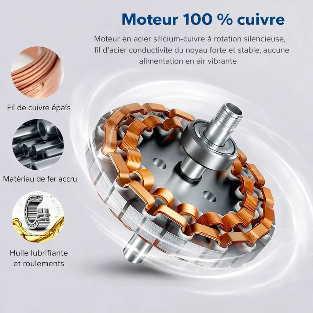 Fiordo | Ventilateur de plafond nordique LED intégrée, télécommande, 132 cm