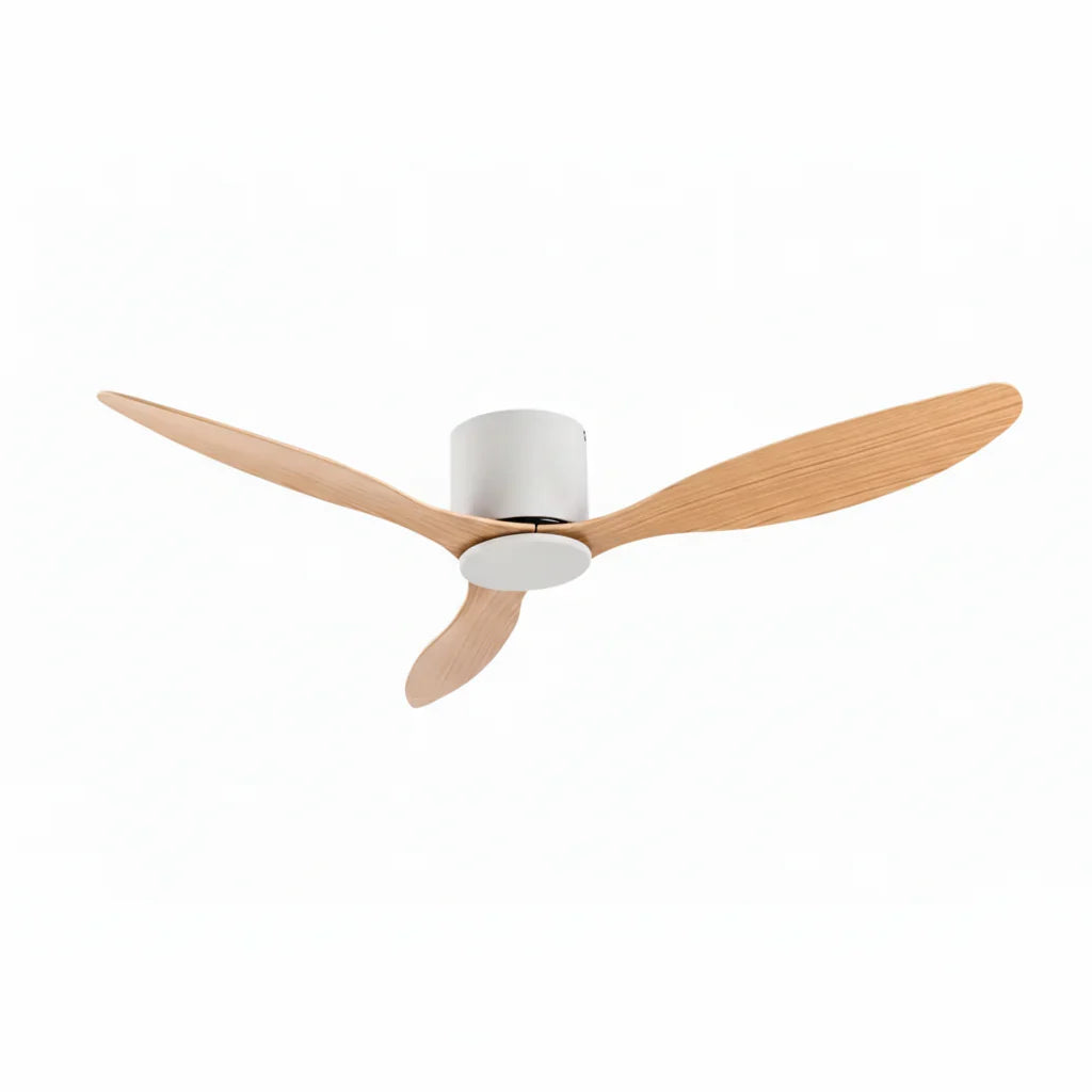 Avorio | Ventilateur de plafond moteur DC blanc et bois clair