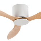 Avorio | Ventilateur de plafond moteur DC blanc et bois clair