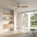 Avorio | Ventilateur de plafond moteur DC blanc et bois clair
