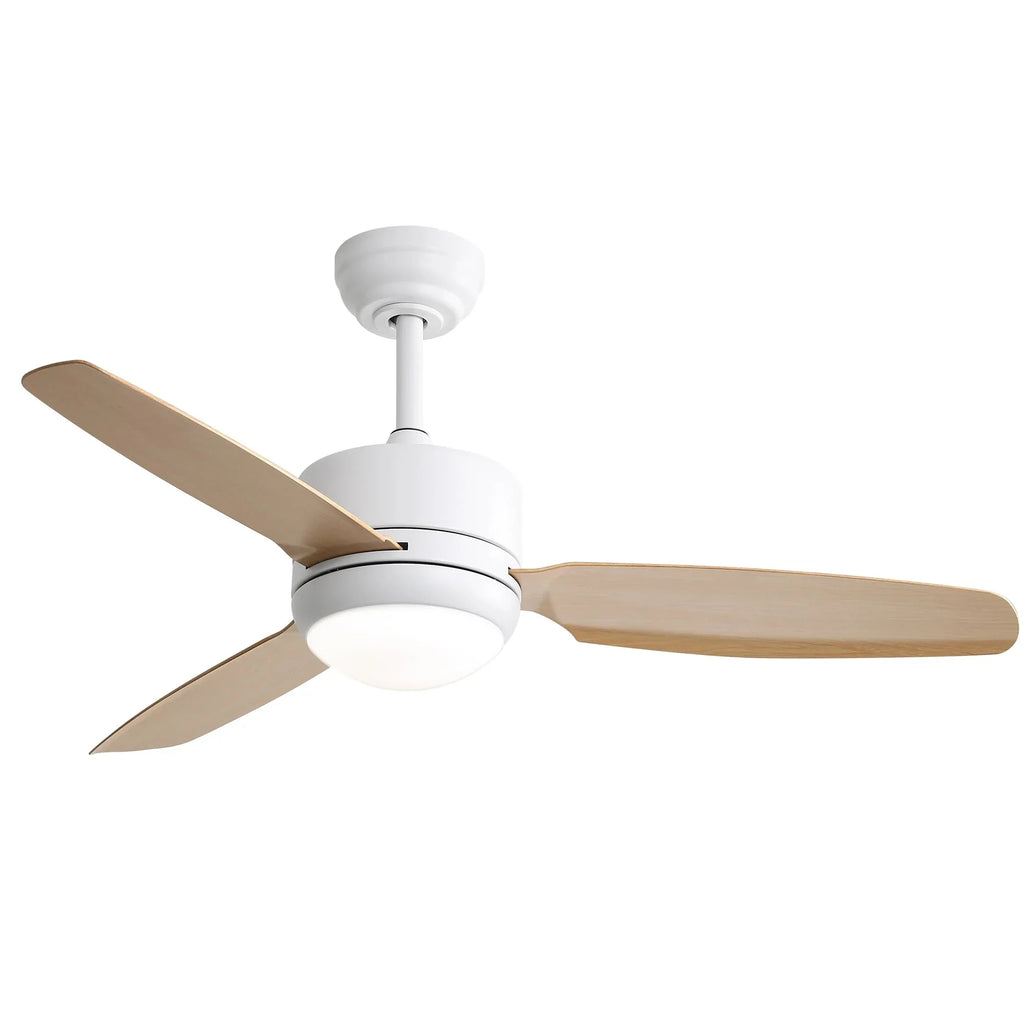 Perla | Ventilateur de plafond design LED intégrée, télécommande, 107 cm