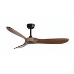 Ébano | Ventilateur de plafond vintage noir et bois foncé