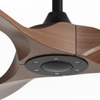 Ébano | Ventilateur de plafond vintage noir et bois foncé