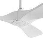 Latte | Ventilateur de plafond vintage blanc et ABS blanc