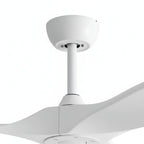 Latte | Ventilateur de plafond vintage blanc et ABS blanc